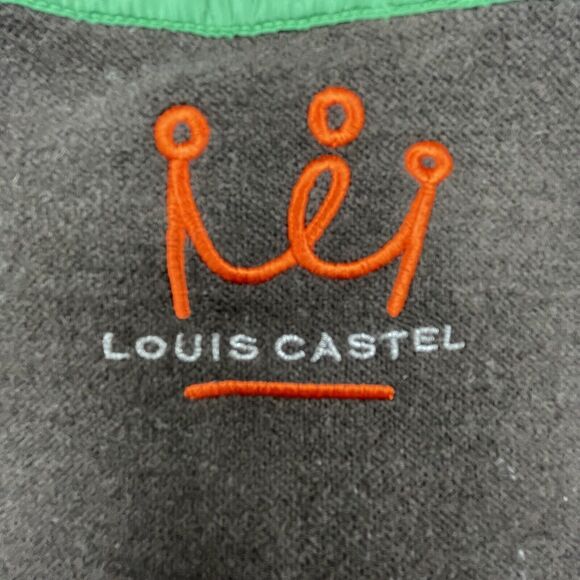 Louis Castel Sweater 95 Small Golf Retro Color Block Elbow Patches Pullover - Picture 3 of 6